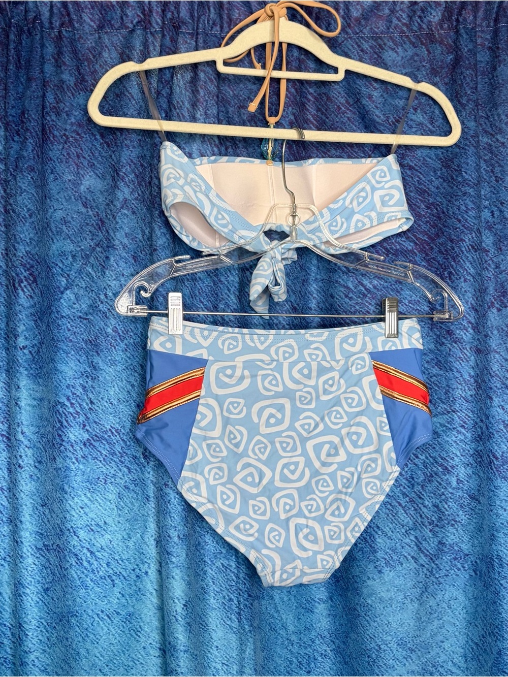 Disney Light Blue Swirl Bikini Top - Picture 4 of 10